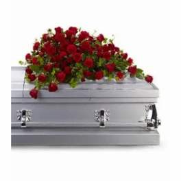Red Rose Casket Spray