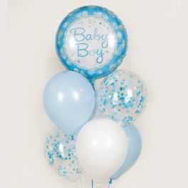 Small Its a Baby Boy Balloon Bouquet