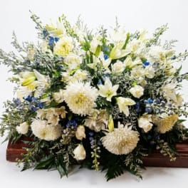 Bountiful Memories Casket Spray
