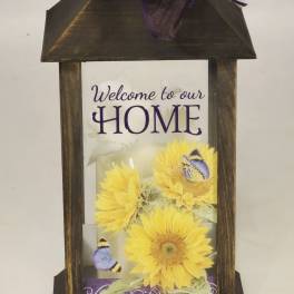 Welcome to Our Home Lighted Lantern