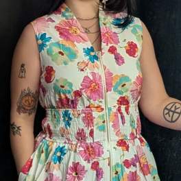 Cotton Floral Dress
