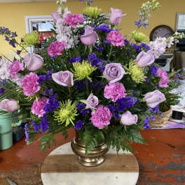 Pristine Purple Urn