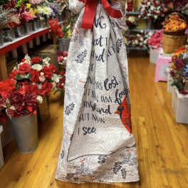 Amazing Grace Cardinal Quilted Throw