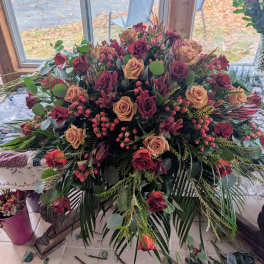 Fall Casket Spray