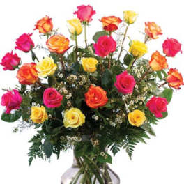 Three Dozen Mix Color Roses