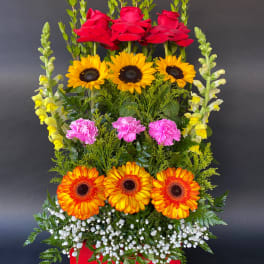 Beautiful Stairway Flowers