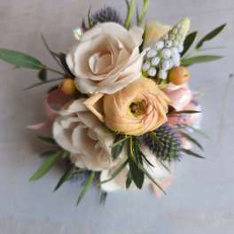 Blush Wrist corsage