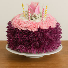 Fresh Flower Bento Cake Bouquet