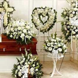 Set of 11 funeral flowers arrangement