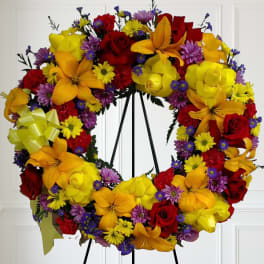 Bright colors Wreath
