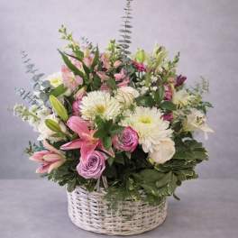 Blush & Ivory Basket