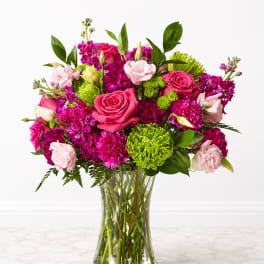 Vivid Burst of Pinks