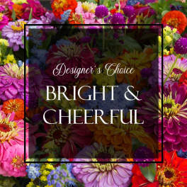 Bright mixed bouquet of colorful daisy-like flowers