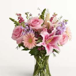 MIX FLOWERS GLASS /2