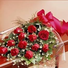 Red Roses/One Dozen Presentation Style