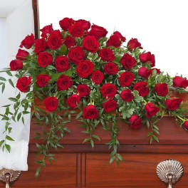 SIMPLY ROSES SUPREME CASKET SPRAY
