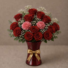 Golden Romance Vase