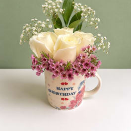 Birthday Cup Arrangement