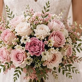 Sweetly Pink Bridal Bouquet