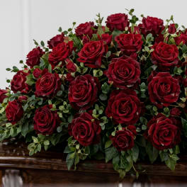 Red Rose Casket Spray