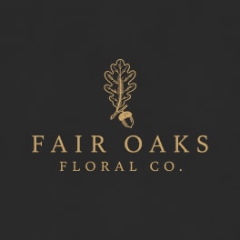 Fair Oaks Floral Co. logo on a dark background
