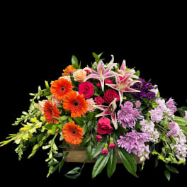 Colorful Memories Casket Spray