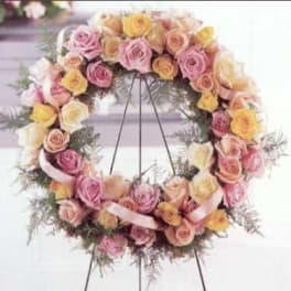 Standing Funeral Wreath