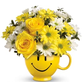 Teleflora's Be Happy Bouquet With Roses