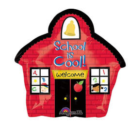 20in School House Back to school Mylar