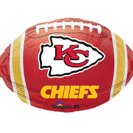 18" Kansas City Chiefs Football Mylar