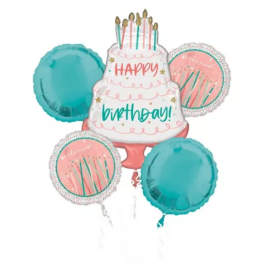 HB Cake Balloon Bouquet