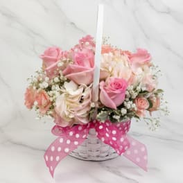 Blushing Garden Basket