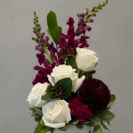 Crimson Elegance Vase