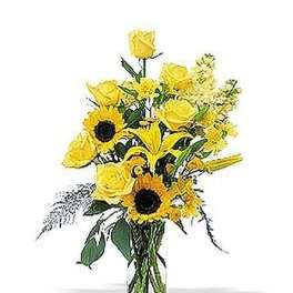 Yellow Roses & Sunflowers