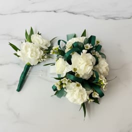 Carnation Corsage & Boutonnière