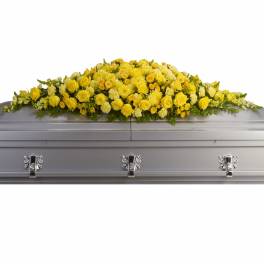 Golden Garden Casket Spray by Teleflora