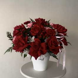 Forever Yours- red rose arrangement