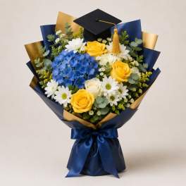 Blue & Gold Honor Bouquet