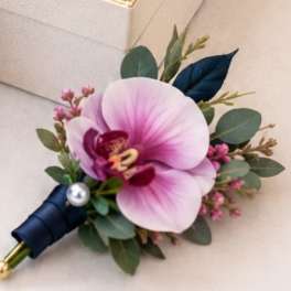 Blush Orchid Boutonniere