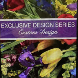 Colorful bouquet with tulips and mixed flowers