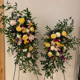 *Special Order* Sympathy standing spray pair