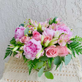 Pink Marshmallows- Gorgeous Peony Arrangement