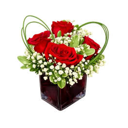 Teleflora's Sweet Thoughts Bouquet with Red Roses