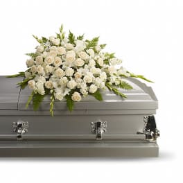 Silken Serenity Casket Spray