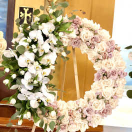 White Orchid Embrace By VLM Flowers