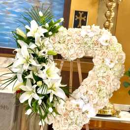 White Heart By VLM Flowers