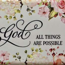 Anit-Theft Security Wallet With God All Things Are Possible.