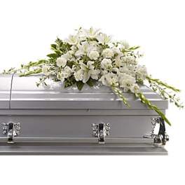 Bountiful Memories Casket Spray by Teleflora