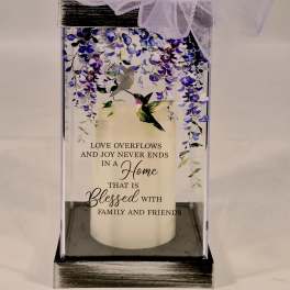 Love Overflows Blessed Lighted Lantern