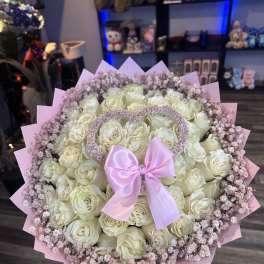 pink bowl roses